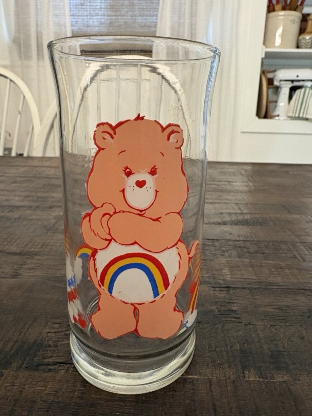 1983 Pizza Hut Care Bears "Cheer Bear" Limited Edition Drinking Glass Vintage